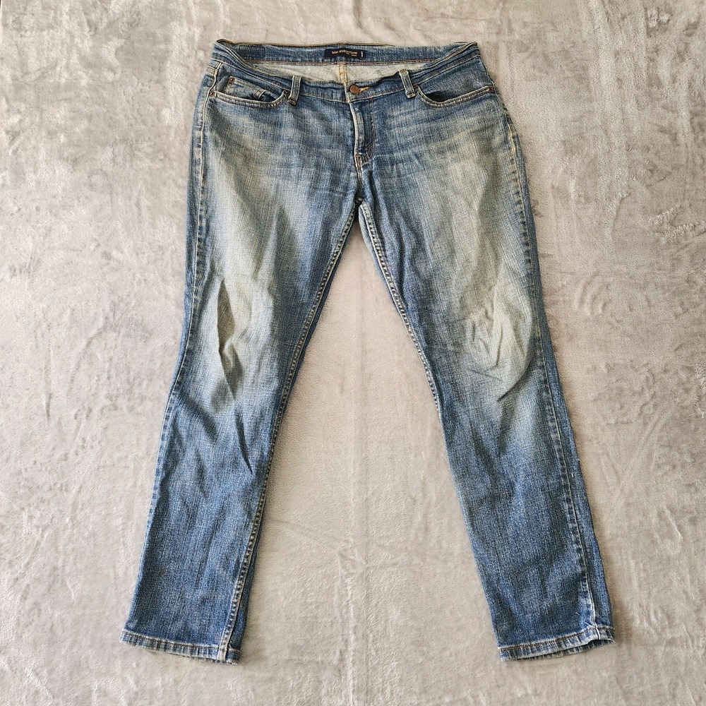 Levi's Women 13S Blue Jeans Too Superlow 524 Slim Straight‎ Medium Wash Denim